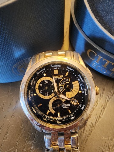 citizen perpetual calendar men's eco-drive watch