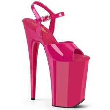 9" Red Platform Stripper Gogo Pole Dancer High Heels Pleaser Infinity 8 9 10 11