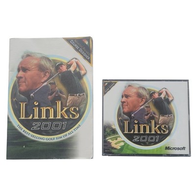 Microsoft Links 2001 PC Golf Sim Arnold Palme 4-Disc Game Manual