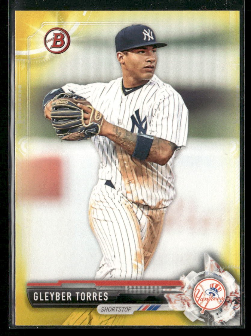 2017 Bowman #BP80 Gleyber Torres Prospects Yellow RC Tigers