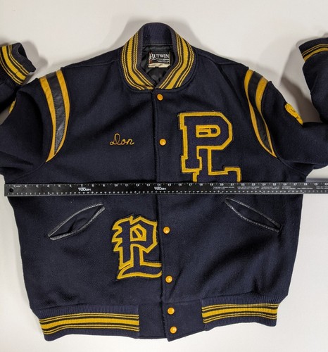 Giacca vintage rara Butwin Lakers Varsity Letterman Don lana taglia XL Minneapolis - Foto 9 di 10