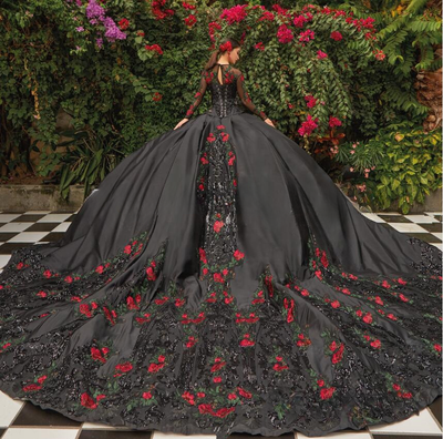 black long sleeve quince dress Black Quinceaera Dresses | Order Mexican Black Quinceaera Dresses
