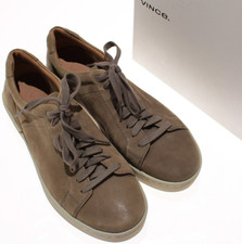 Vince NWB Slater Casual Lace Up Sneakers Size 8.5 US in Granite Gray Leather
