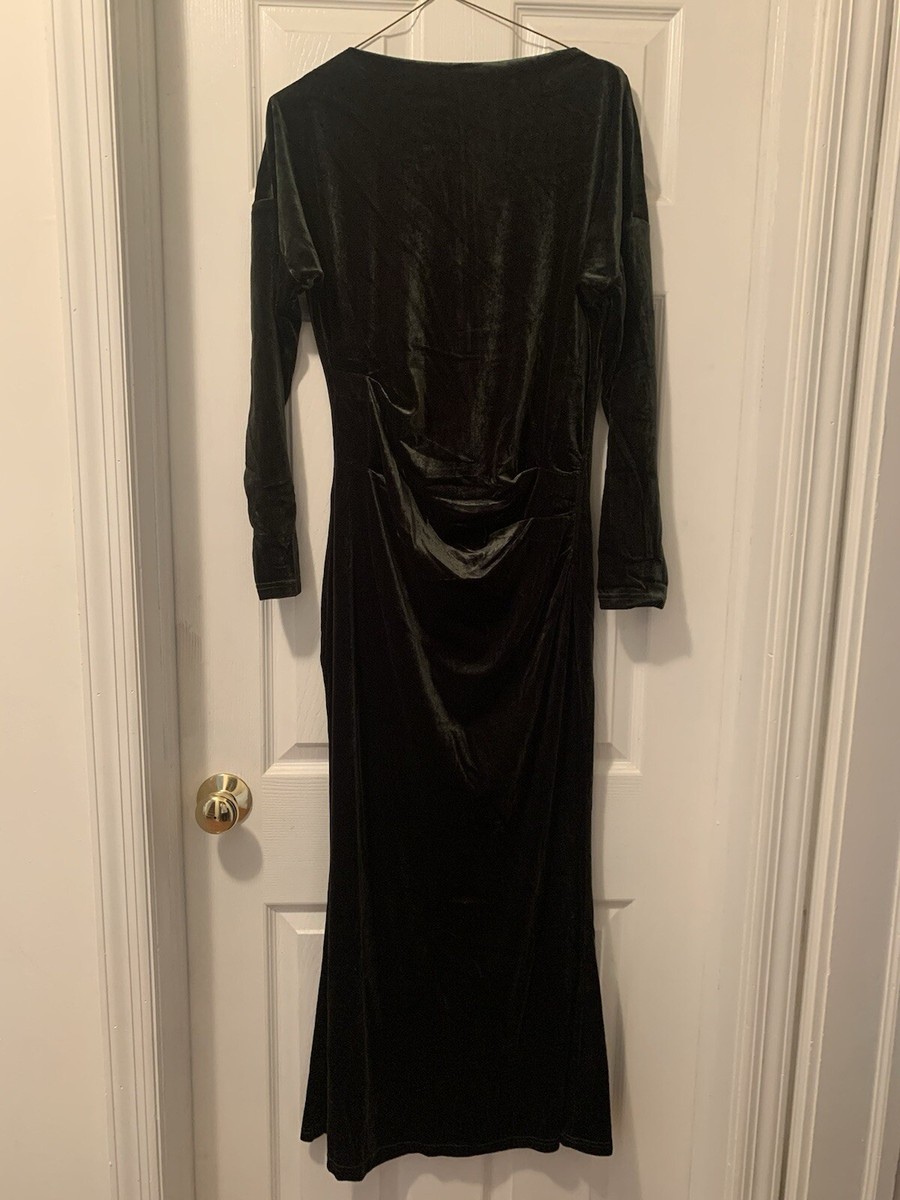Stylewe Dark Green Velvet Floor Length Gown Long Sleeve Size M-New With Tag-US | eBay Stylewe Dark Green Velvet Floor Length Gown Long Sleeve Size M-New With Tag-US | eBay