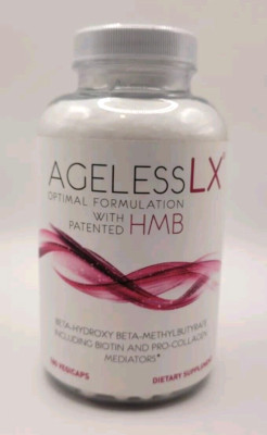 AgelessLX Optimal Formulation HMB Biotin & Pro-Collagen Supplement 180 Caps 2025