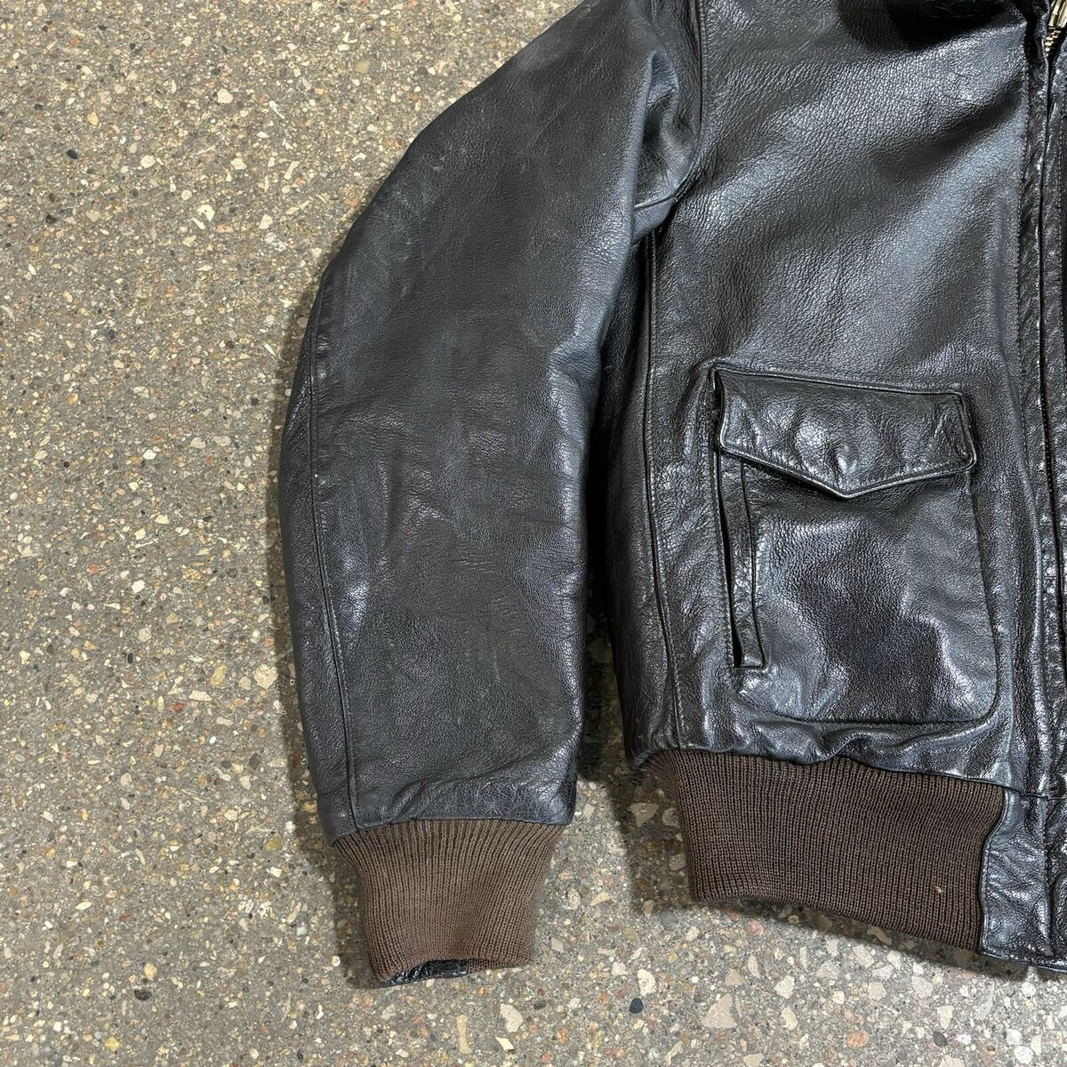 Vintage LL Bean G-1 Shearling Flight Jacket Brown Leather Vintage LL Bean G-1 Shearling Flight Jacket Brown Leather