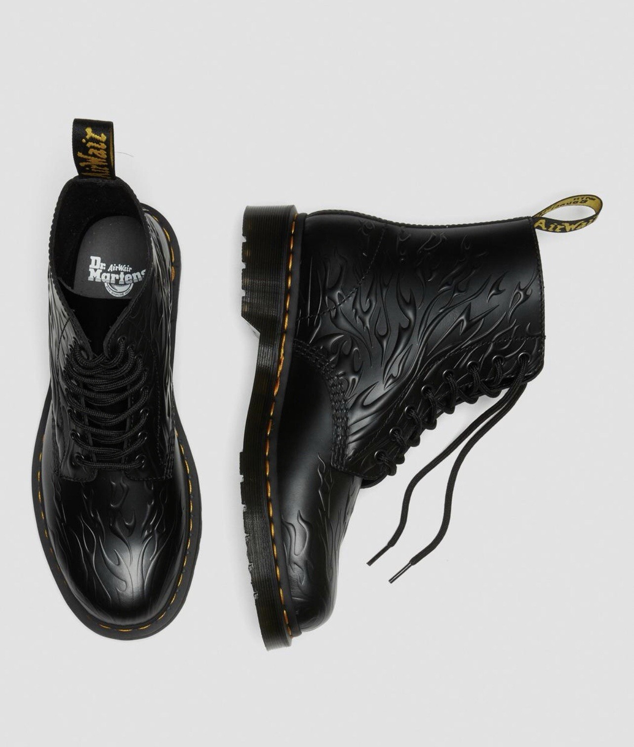 Dr. Marten's 1460 Flames Black Boots Women Size 8 Doc Martens BRAND NEW image 6