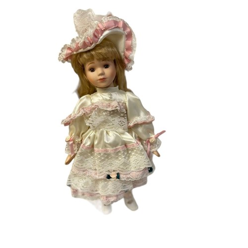 Deux Poupées En Porcelaine Vintage Années 80 – Collection Blonde Et Brune, Jamais Utilisées