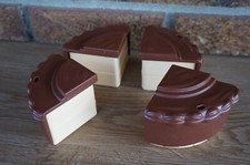 PLAY FOOD Vtg FISHER PRICE Fun With Chocolate CAKE Baking Set Lot Yellow Piece