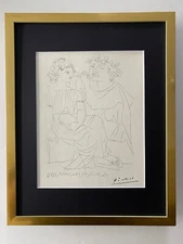 Pablo Picasso | Vintage 1956 Signed Lithograph | Matted to 11x14 | Ltd. Edition