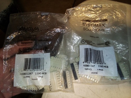 SYSTIMAX 110C-5CB / 4CB PUNCH DOWN CONNECTING BLOCK & 110 PATCH PANEL LOTS MIX - Picture 4 of 23