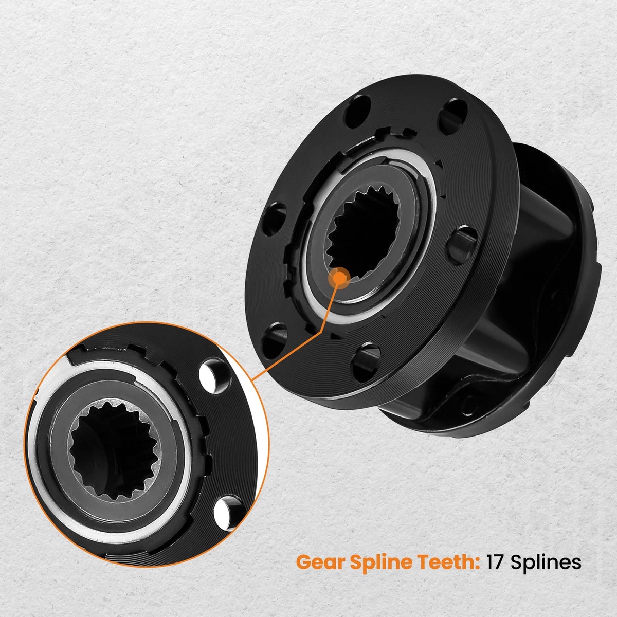 2 Locking Hubs 17 Spline for Isuzu Trooper II KB 2500 1987