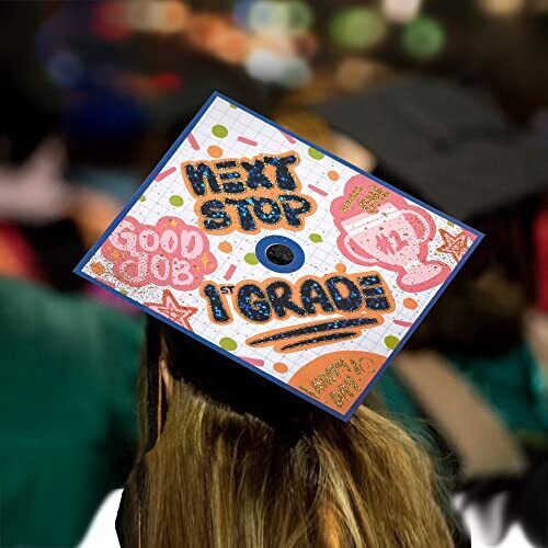 Graduation Cap Topper, Cap Decorations for kids (Next Stop 1st Grade) - Picture 13 of 16