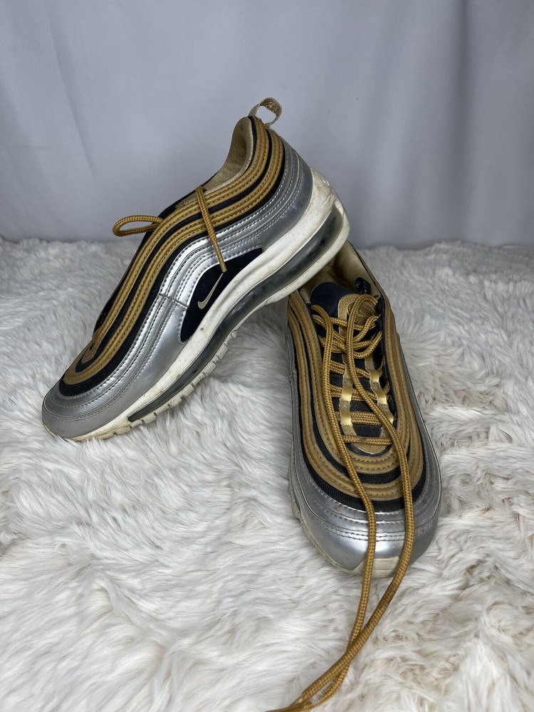 Nike Air Max 97 Metallic Gold Womens Size 8 Running Shoes