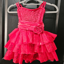 Weissman NWOT child small dance costume jazz lyrical tap solo red
