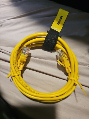 Comcast Ethernet Cat 5e CCA Verified Gigabit Patch Cord Cable RJ-45 Yellow NEW