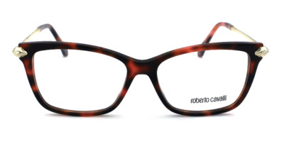 Roberto Cavalli LUNIGIANA RC5066 055 Tortoise Cat Eye Eyeglasses Frame 53-15-140