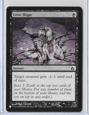 MTG Lose Hope The List: Fifth Dawn Common Magic Card #020/269 Unplayed