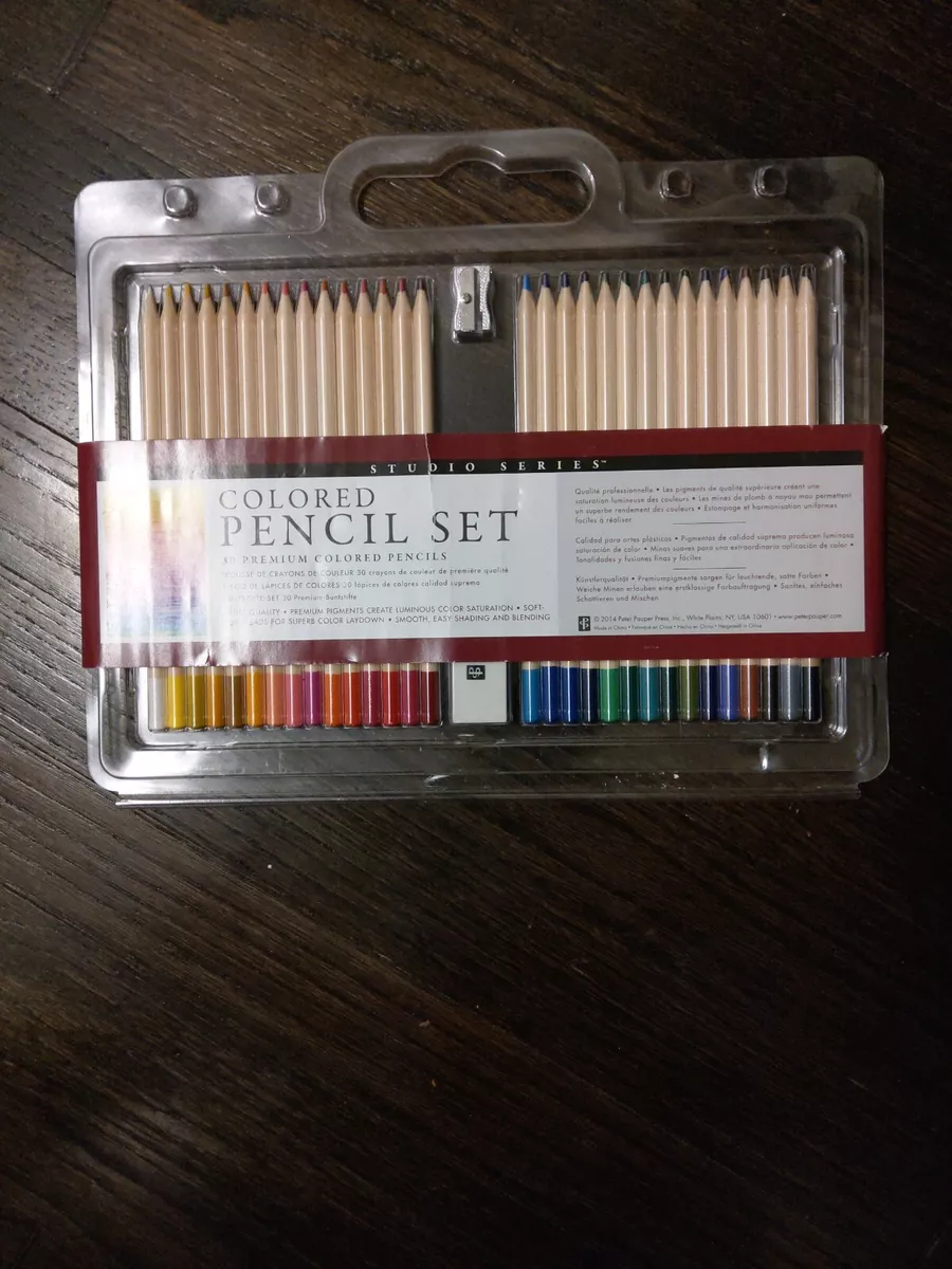 Studio Series Colored Pencil Set (Set Of 30), Artist Colored Pencils Set