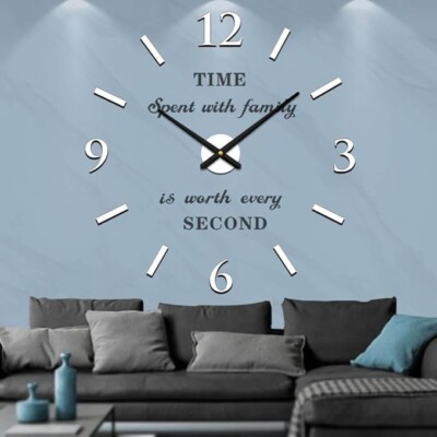 VANGOLD Design Wanduhr für Arbeitszimmer (Farbe Weiß)