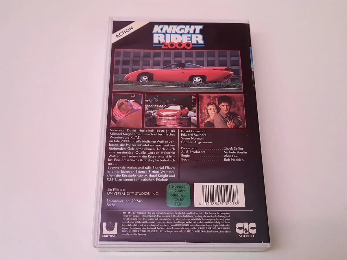 Knight Rider 2000 VHS German PAL CIC Video David Hasselhoff Edward Mulhare