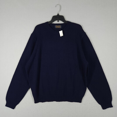 NEW Vintage Brooks Brothers Sweater Mens XL Purple Shetland Wool 