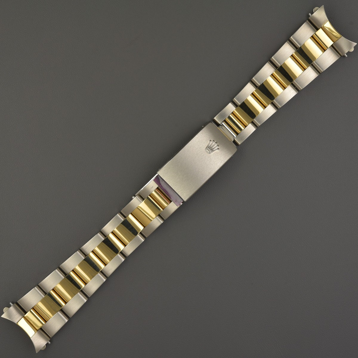 ROLEX Oyster NOS Unworn 19mm bracelet Armband STEEL Gold