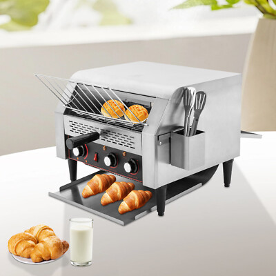 Electric Commercial Restaurant Industrial Conveyor Toaster 450 Slice/Hour 7Speed