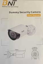 BNT Dummy Fake Security Camera, with One Red LED Light at Night, for Home and Bu