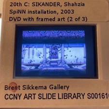 Shahzia Sikander “SpiNN Installation ” Pakistani-American 35mm Art Slide