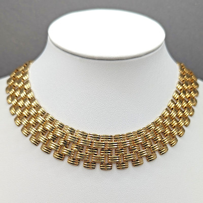 Vendome Leichte Hochwertige Vintage Halskette Choker Premium Marke Coro 30-37 cm