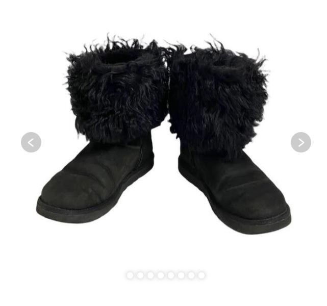 UGG Australia Mongolian Fur SheepSkin Cuff boots US 7 JP