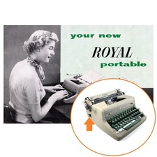 Royal Quiet de Luxe Typewriter Instruction Manual User Repro Antique Vtg 1950s thumbnail