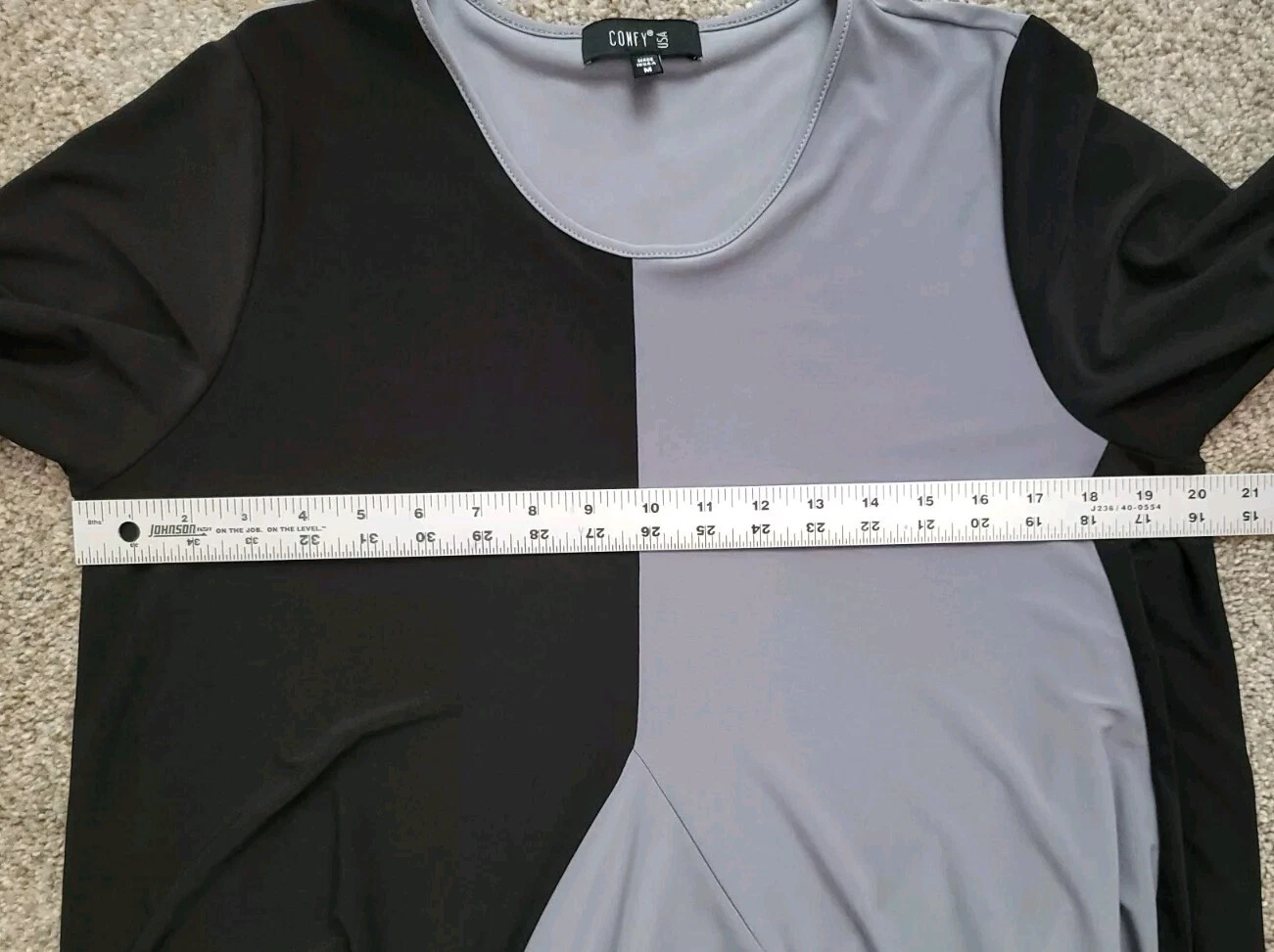 VETEMENTS Comodo abito donna USA taglia media Lagenlook elasticizzato tasche colorblock