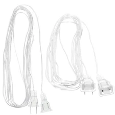 2 Pcs String Extension Lights Clear Cable Extension Cord Plug Extension Cord ...
