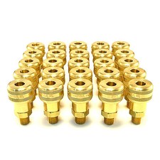 25pc Foster Quick Connect 1/4" Male NPT Air Hose Coupler Milton M Fittings 756