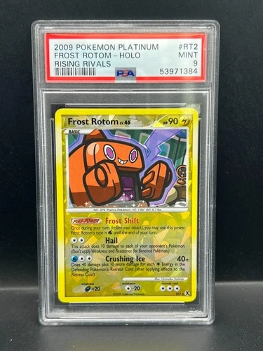 Pokemon PSA 9 MINT Frost Rotom RT2 Rising Rivals Holofoil 2009 S#1384