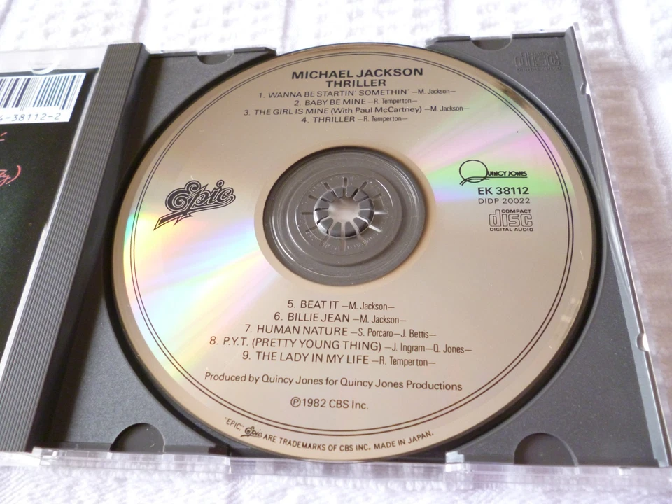 MICHAEL JACKSON Thriller CD Original Release EK38112 [DIDP-20022 41A3] JAPAN - Image 4 of 4