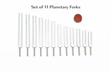    Planetary Cosmic Octave Tuning Forks Set 11 Forks  With Activator