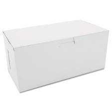 SCT  Non-Window Bakery Boxes, 9 x 5 x 4, White, 250/Carton