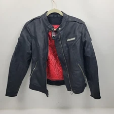 icon Hella Women Leather Jacket 100% Cowhide Leather Size Small