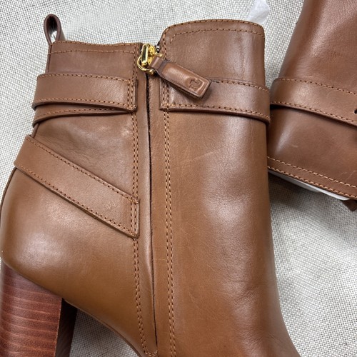Lauren Ralph Lauren Womens Brown Madisyn Buckled Dress Booties Shoe Size 10B - 第 10/13 張圖片