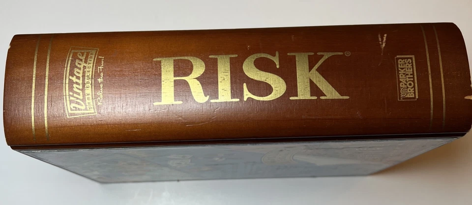 Risk Board Game Wooden Book Shelf Edition Complete 2005 Vintage Collection - Image 3 of 4