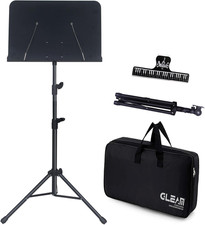 Sheet Music Stand Lightweight with Carrying Bag - Iron Panel, Portable for Child