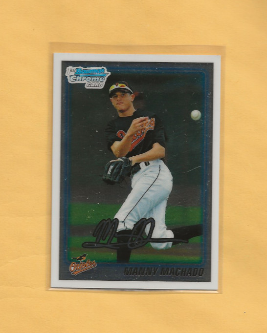 2010 Bowman Chrome Baseball #80 Manny Machado RC Rookie ORIOLES