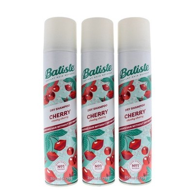 Batiste Dry Shampoo Cherry (3 pack) 6.73 oz / 200 ml EACH Bottle