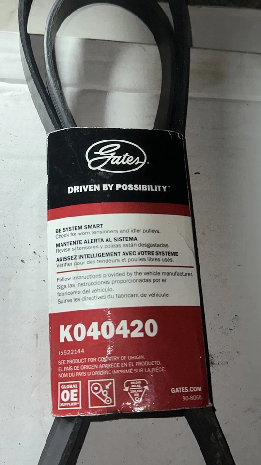 Cinturón de aire acondicionado Gates para Chevrolet Corvette 1997-2004 V8-5,7 L Foto 2 de 4