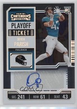 2023 Contenders Rookie Variation Playoff Ticket /149 Derek Parish #179 Auto 19l7