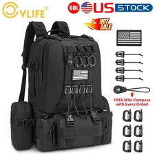 60L Tactical Backpack Large Men 3 Day Pack Molle Rucksacks