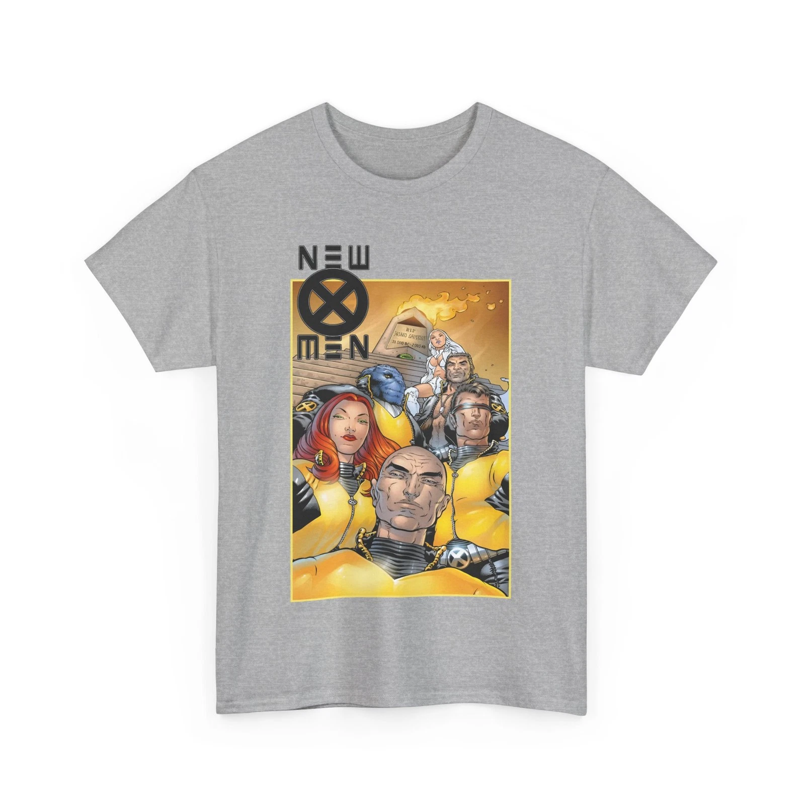 New X-Men T-Shirt - Frank Quitely - Cyclops, Jean Grey, Wolverine, Professor X